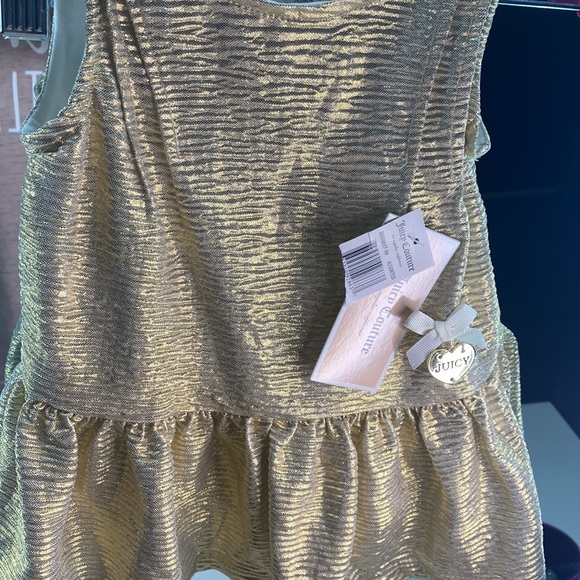 *JUICY COUTURE* 18M Gold Peplum Top NWT - Picture 5 of 7